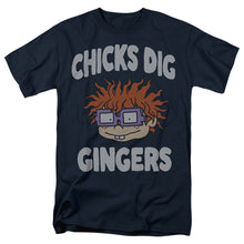 Load image into Gallery viewer, Rugrats Chicks Dig Gingers Mens T Shirt Navy