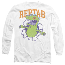 Load image into Gallery viewer, Rugrats Reptar Shirt Rip Mens Long Sleeve Shirt White Officially Licensed