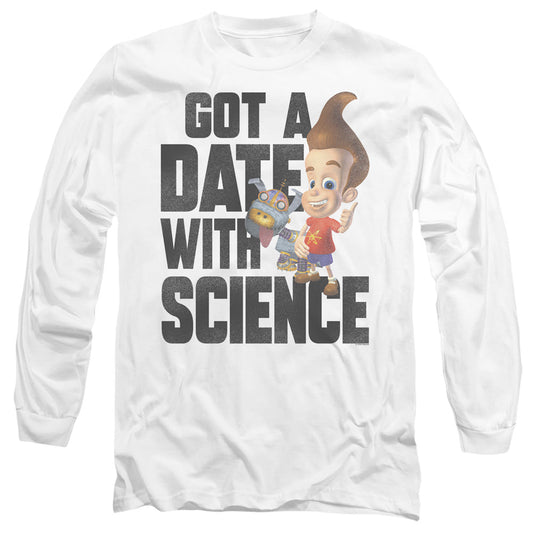 Jimmy Neutron Jimmy Neutron Science Mens Long Sleeve Shirt White Officially Licensed