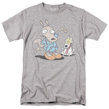 Load image into Gallery viewer, Rockos Modern Life Rocko And Spunky Mens T Shirt Athletic Heather