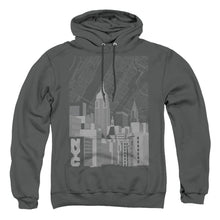 Load image into Gallery viewer, New York City Manhattan Monochrome Mens Hoodie Charcoal