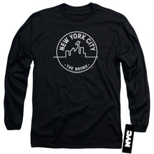 Load image into Gallery viewer, New York City See Nyc Bronx Mens Long Sleeve Shirt Black