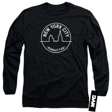 Load image into Gallery viewer, New York City See Nyc Manhattan Mens Long Sleeve Shirt Black