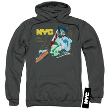 Load image into Gallery viewer, New York City Five Boroughs Mens Hoodie Charcoal
