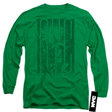 Load image into Gallery viewer, New York City Liberty Mens Long Sleeve Shirt Kelly Green