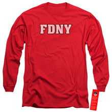 Load image into Gallery viewer, New York City Fdny Mens Long Sleeve Shirt Red