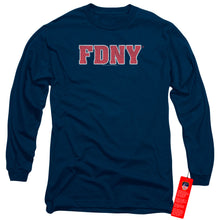 Load image into Gallery viewer, New York City Fdny Mens Long Sleeve Shirt Navy