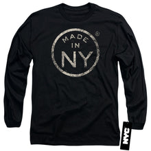 Load image into Gallery viewer, New York City Ny Made Mens Long Sleeve Shirt Black
