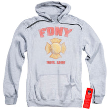 Load image into Gallery viewer, New York City Fdny Vintage Badge Mens Hoodie Athletic Heather