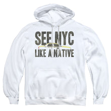 Load image into Gallery viewer, New York City Nyc Like A Native Mens Hoodie White