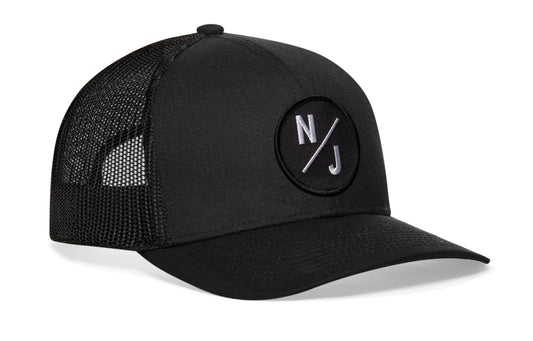 New Jersey Trucker Haka Hat Black NJ X Snapback