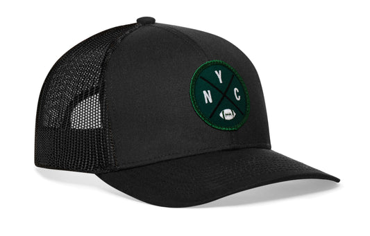 New York Trucker Haka Hat Black NYC X Football Snapback