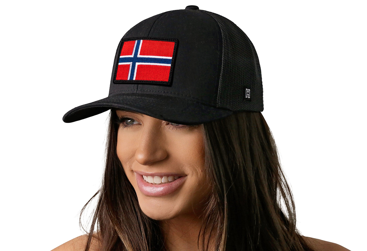 Norwegian Flag Trucker Haka Hat Black Norway Snapback