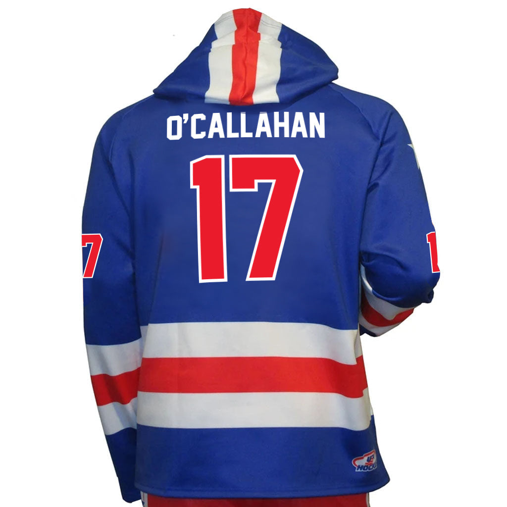 Jack O'Callahan USA Hockey Miracle on Ice 1980 Team Jersey Official Royal Hoodie