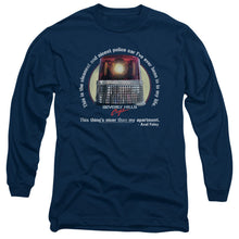 Load image into Gallery viewer, Beverly Hills Cop Nicest Police Car Mens Long Sleeve Shirt Navy Officially Licensed