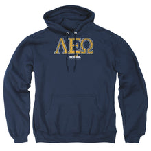 Load image into Gallery viewer, Old School Leo Mens Hoodie Navy