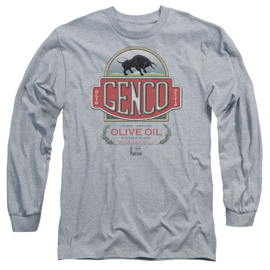Godfather Genco Olive Oil Mens Long Sleeve Shirt Athletic Heather Officially Licensed