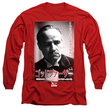 Load image into Gallery viewer, Godfather The Don Kanji Mens Long Sleeve Shirt Red Officially Licensed