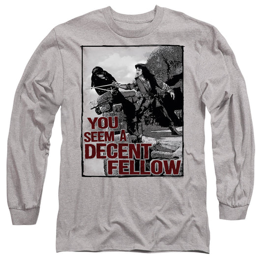 Princess Bride Fellow Mens Long Sleeve Shirt Athletic Heather