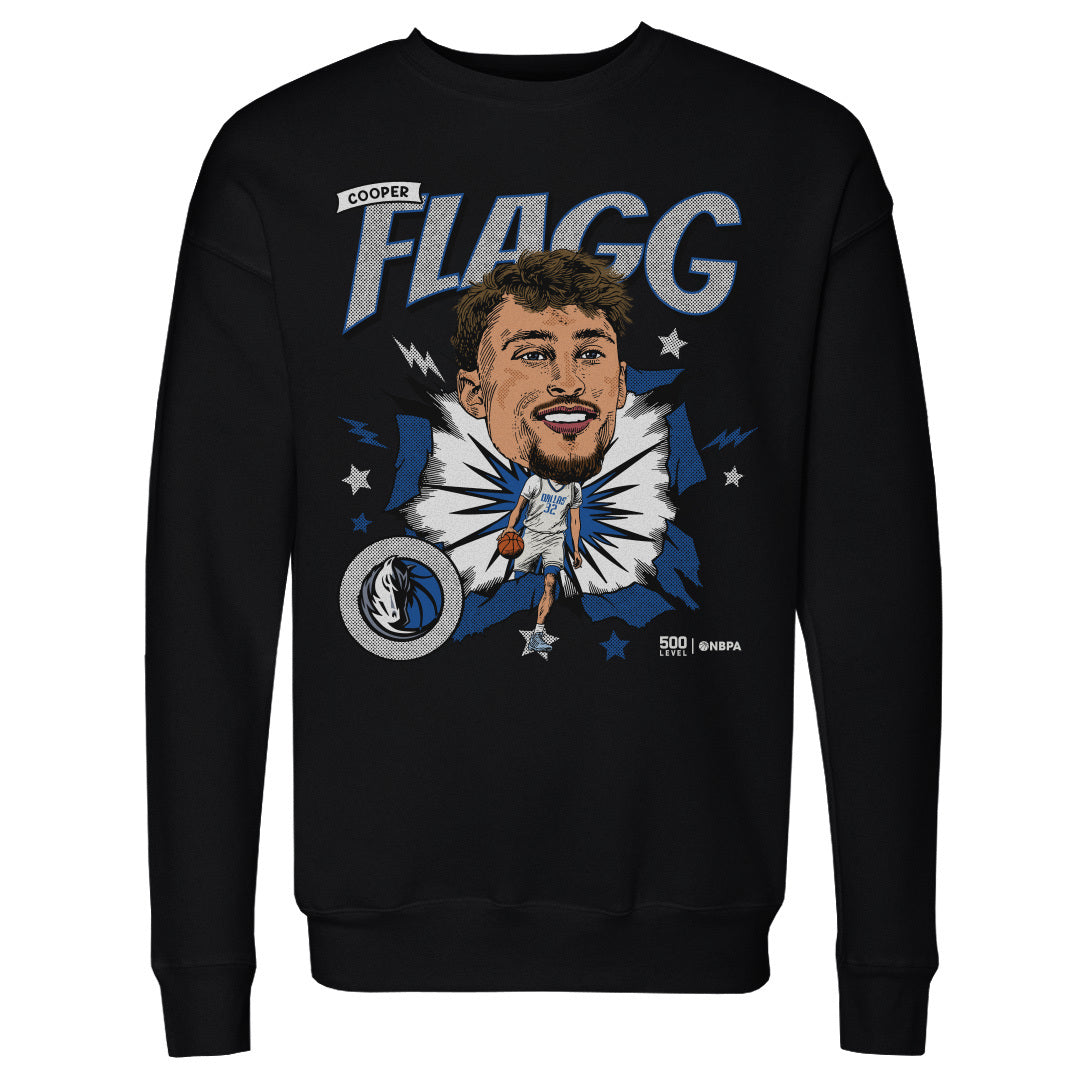 Cooper Flagg Dallas Mavericks Caricature WHT