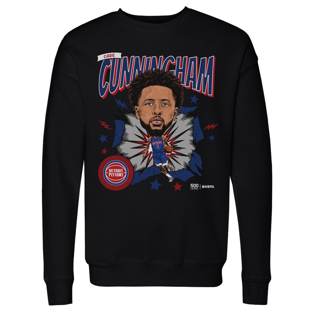 Cade Cunningham Detroit Pistons Caricature WHT