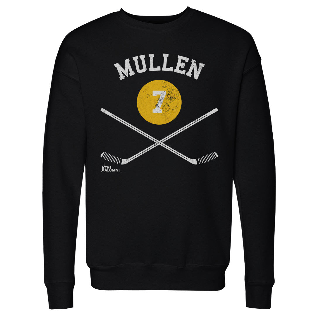 Joe Mullen Pittsburgh 7 Sticks WHT