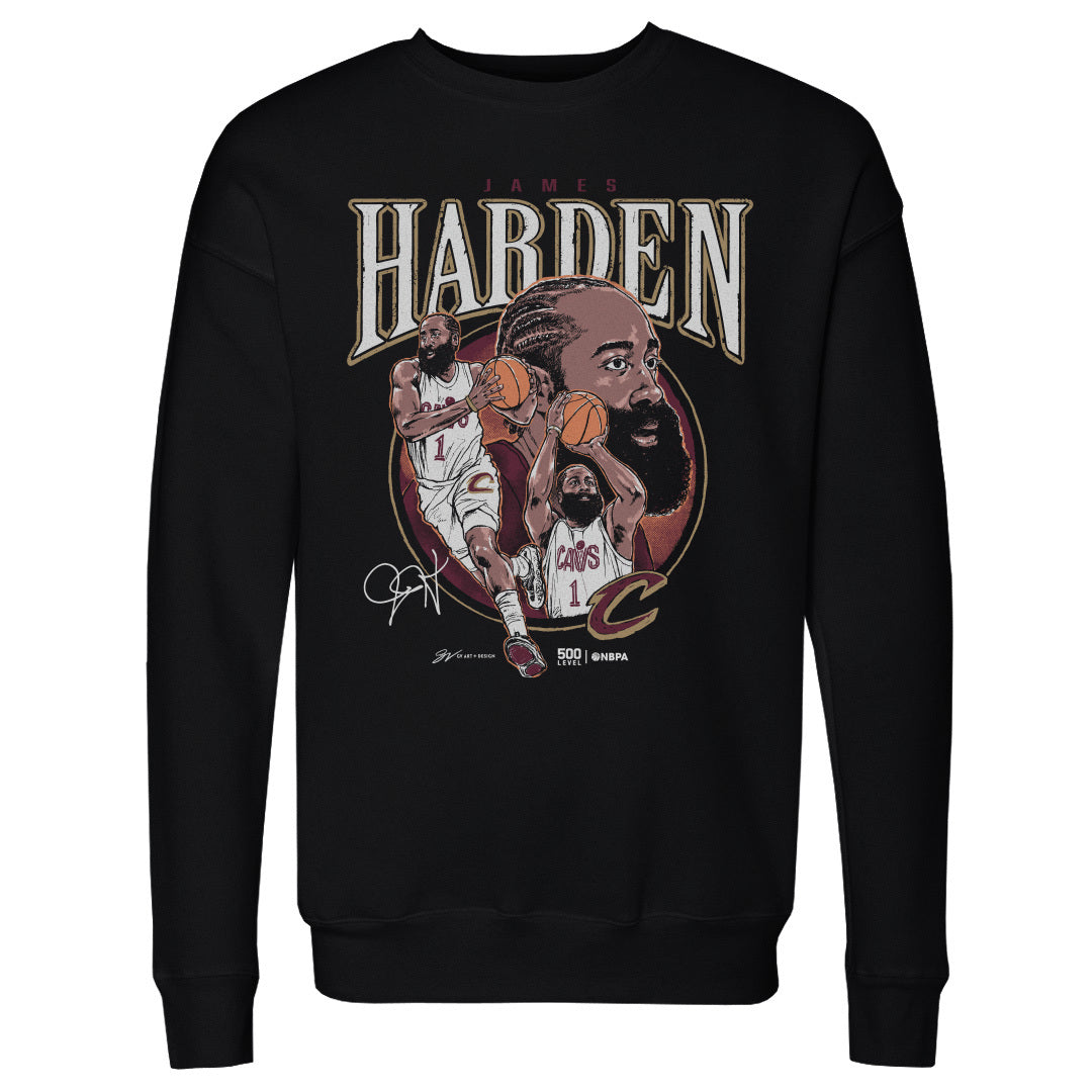 James Harden Cleveland Cavaliers Trio WHT