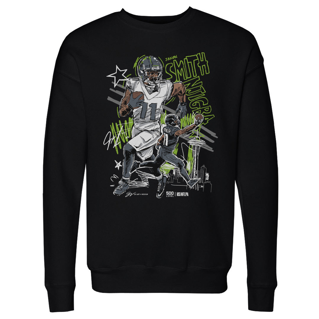 Jaxon Smith-Njigba Seattle Scribble WHT