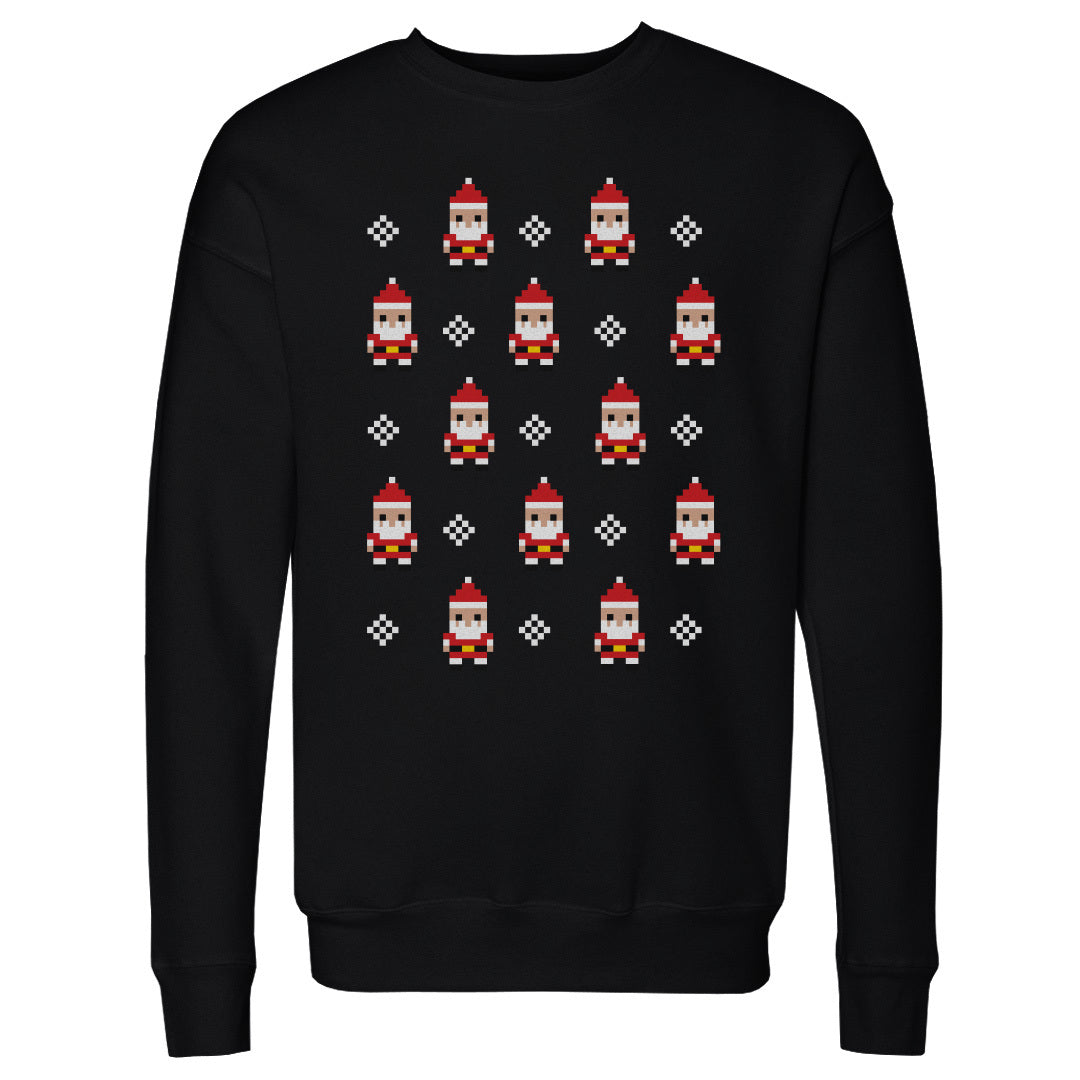 Christmas 8-bit Santas WHT