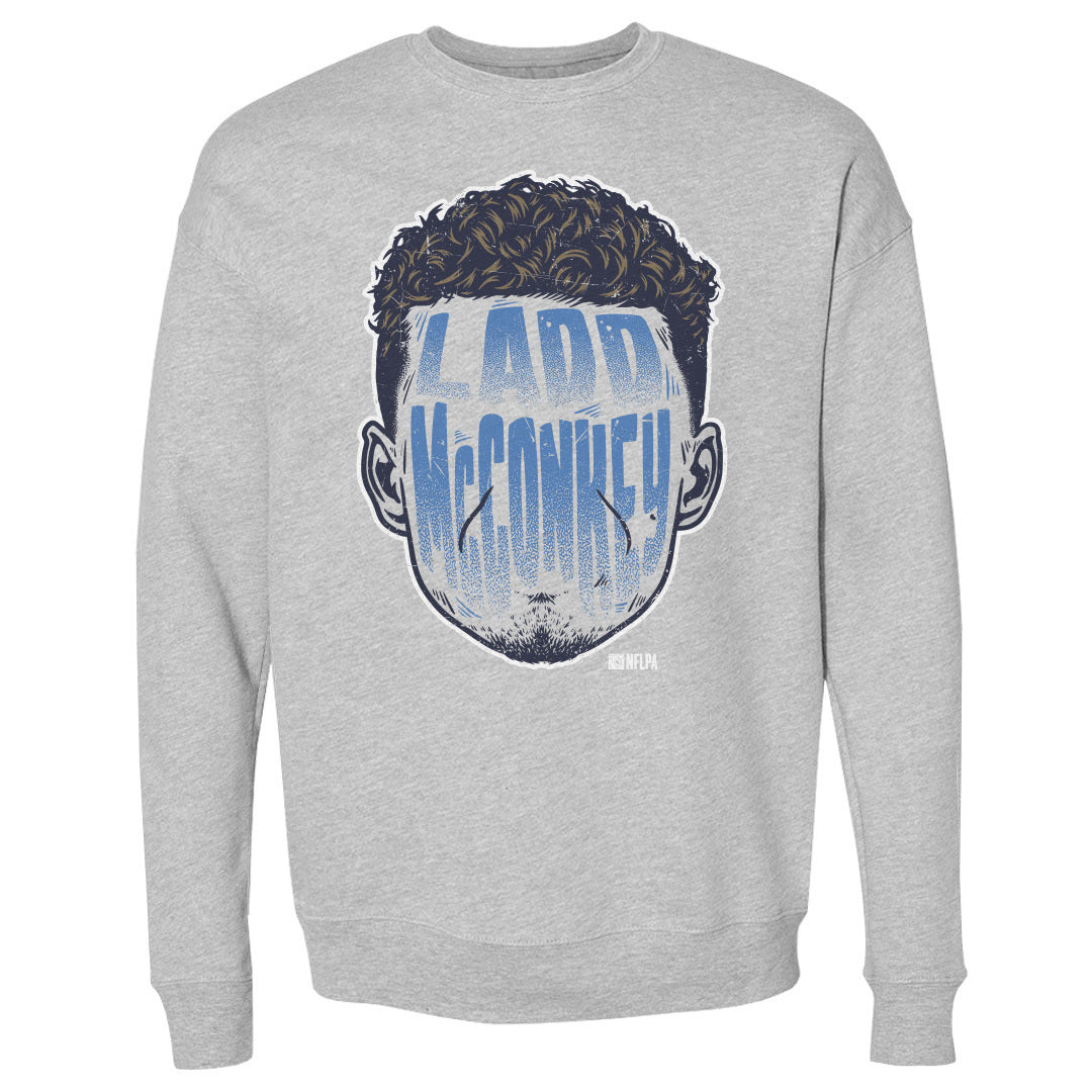 Ladd McConkey Los Angeles C Player Silhouette WHT