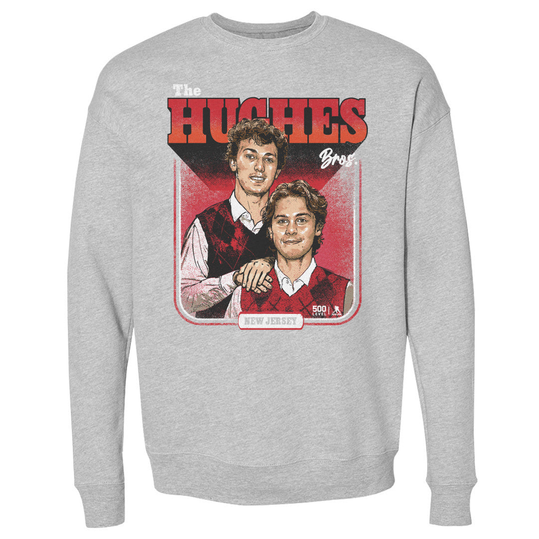 Luke Hughes & Jack Hughes New Jersey Step Brothers WHT