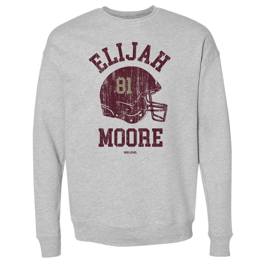 Elijah Moore College Helmet Font