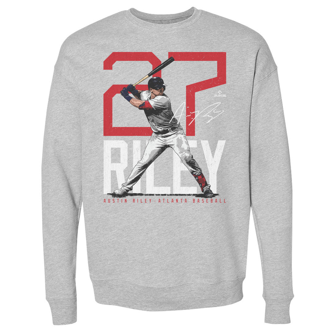 Austin Riley Atlanta Bold Number WHT