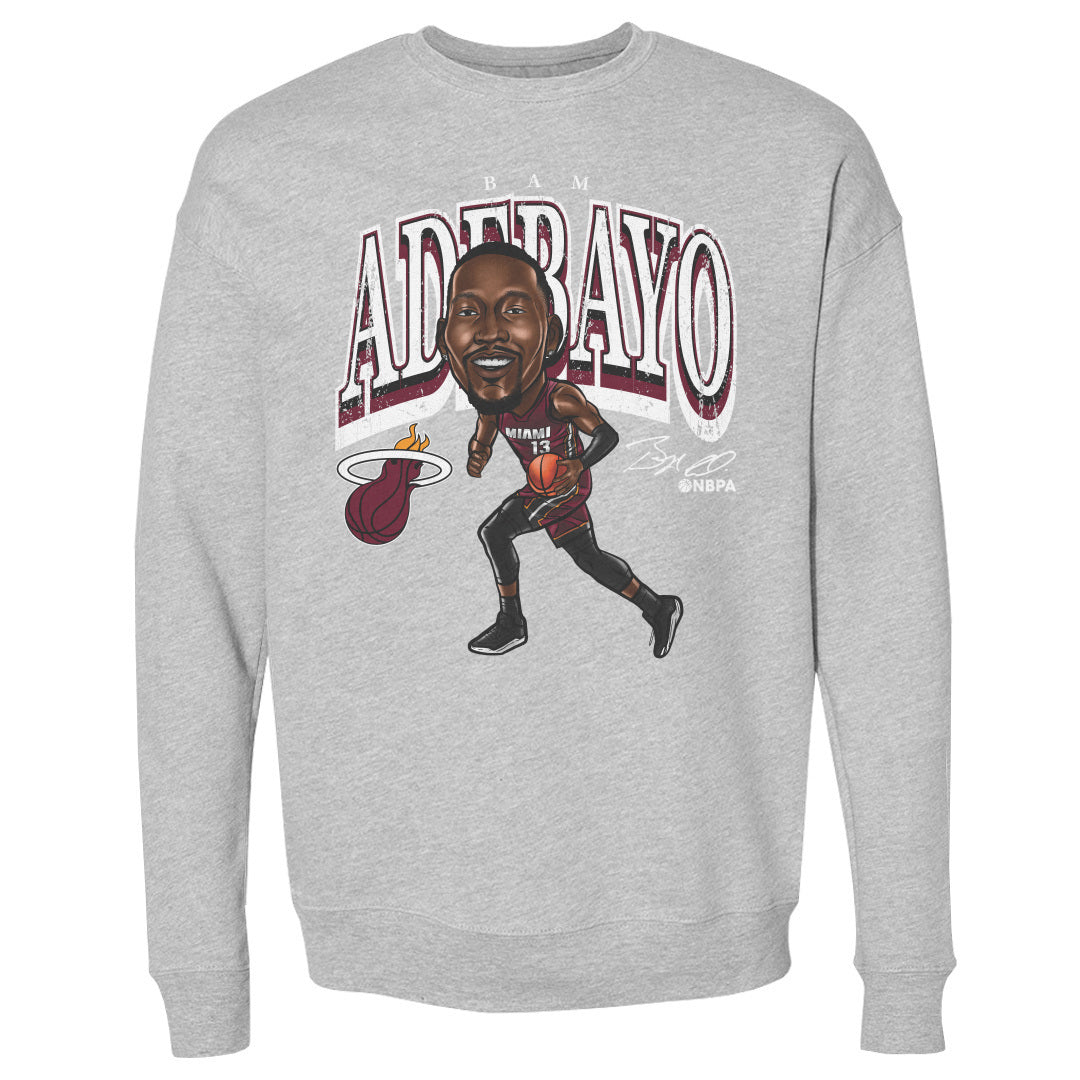 Bam Adebayo Miami Heat Cartoon WHT