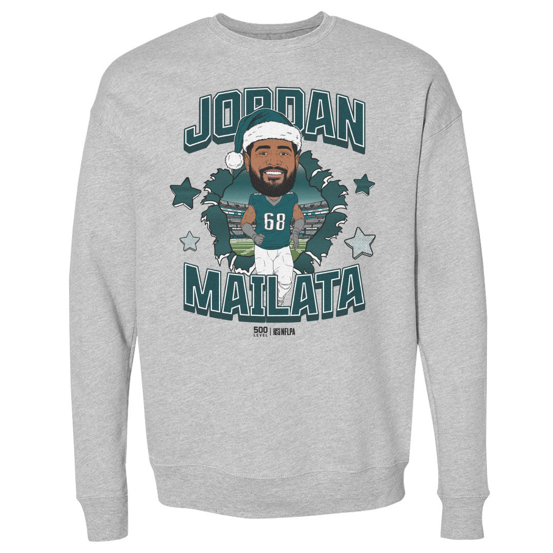 Jordan Mailata Philadelphia Santa Hat WHT