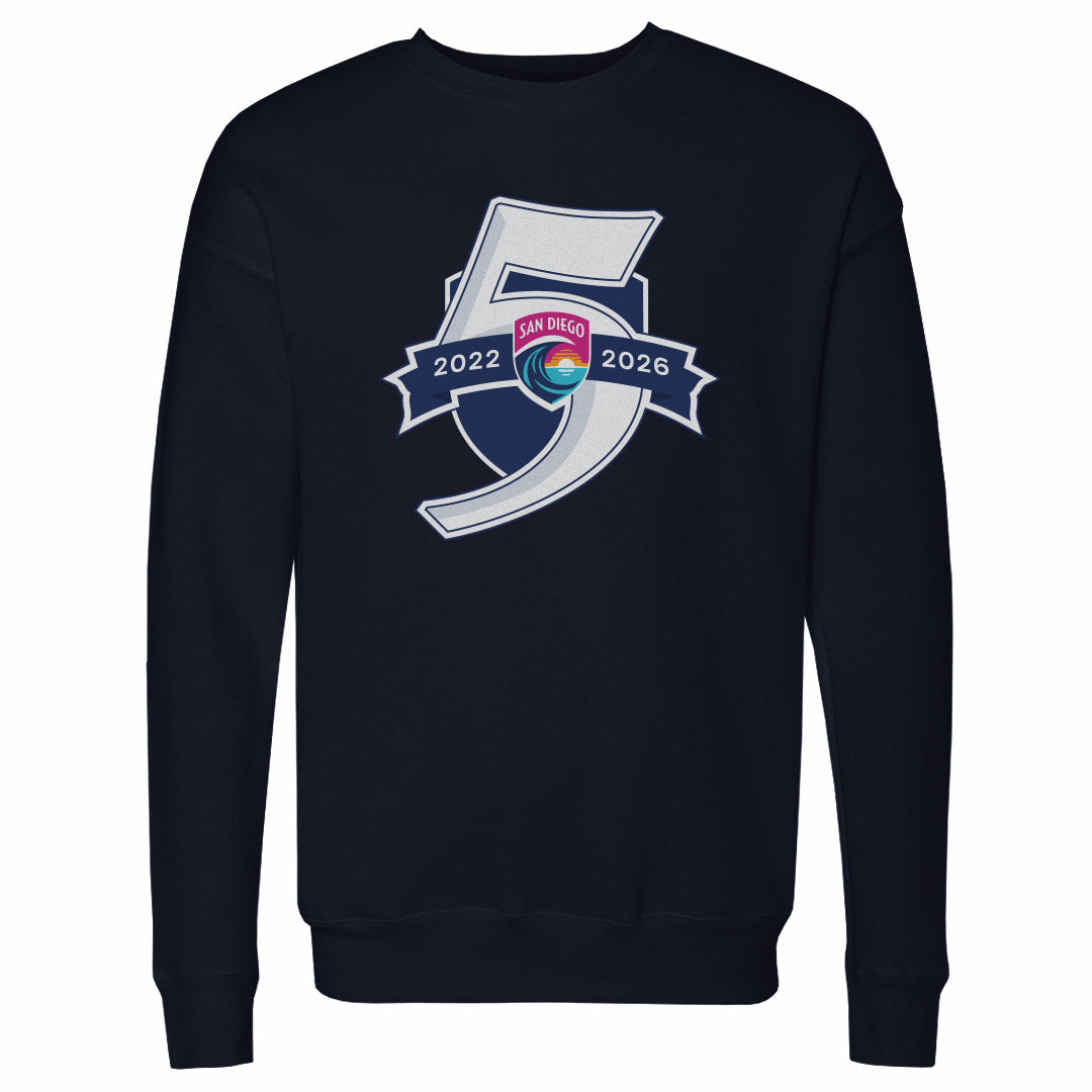 San Diego Wave FC 5 Seasons Logo WHT