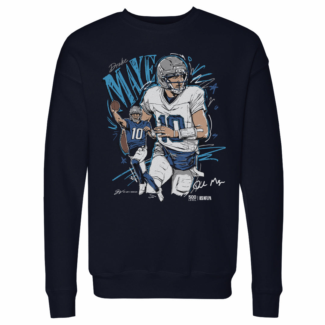 Drake Maye New England Scribble WHT