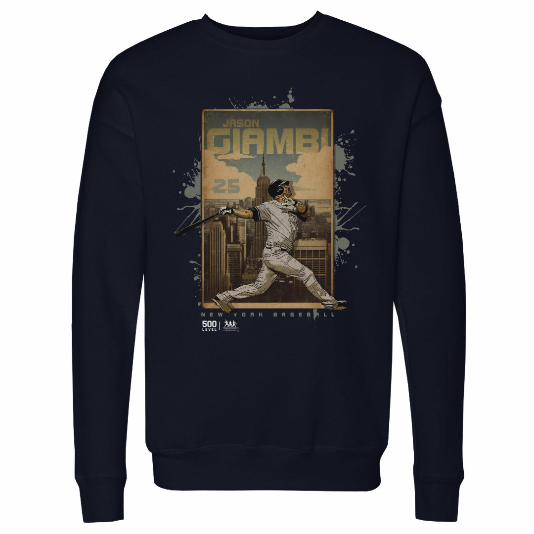 Jason Giambi New York Y Skyline WHT
