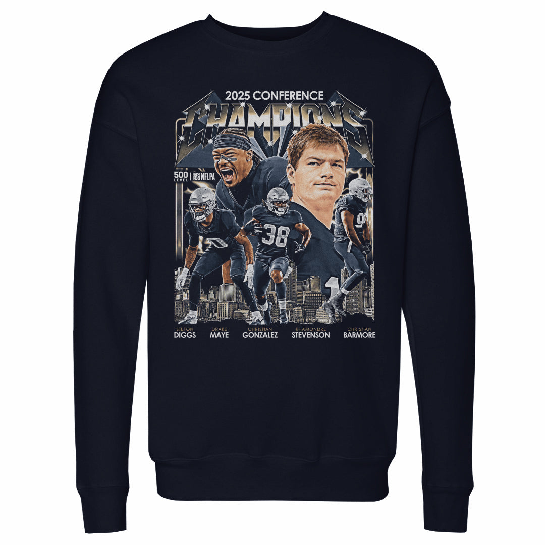 New England Football 2025 Conference Champions Vintage WHT