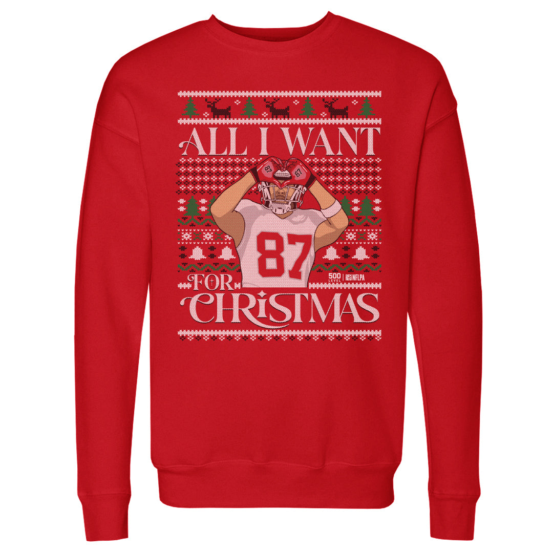 Travis Kelce Kansas City Ugly Sweater WHT