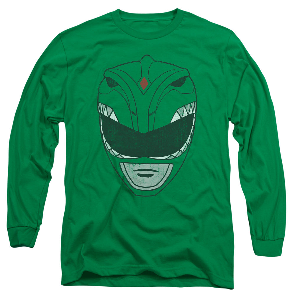 Power Rangers Green Ranger Mens Long Sleeve Shirt Kelly Green