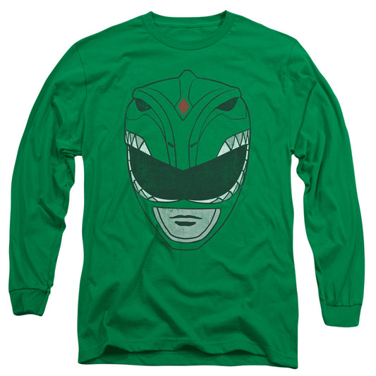 Power Rangers Green Ranger Mens Long Sleeve Shirt Kelly Green