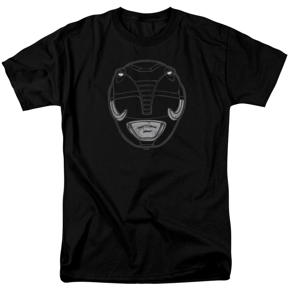 Power Rangers Black Ranger Mask Mens T Shirt Black