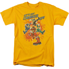 Load image into Gallery viewer, Power Rangers Charged Up Mens T Shirt Gold