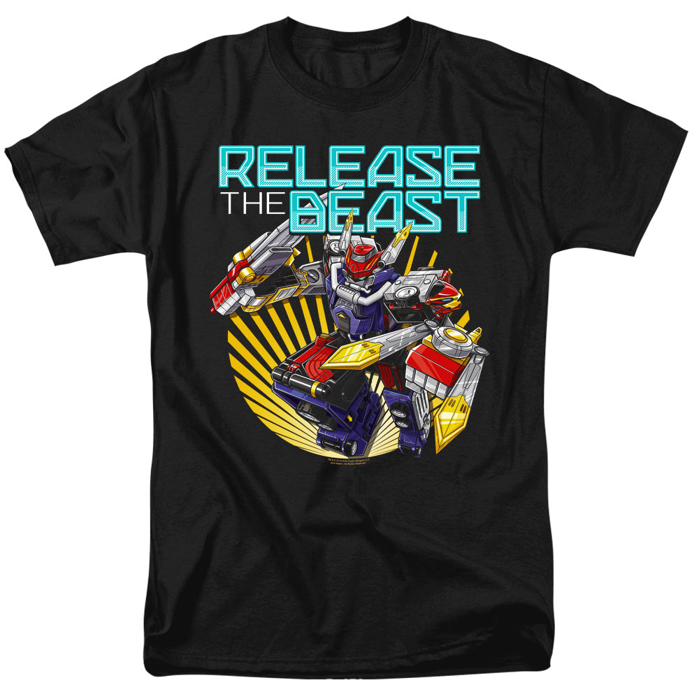 Power Rangers Beast Release Mens T Shirt Black