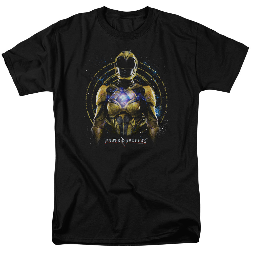 Power Rangers Yellow Ranger Mens T Shirt Black
