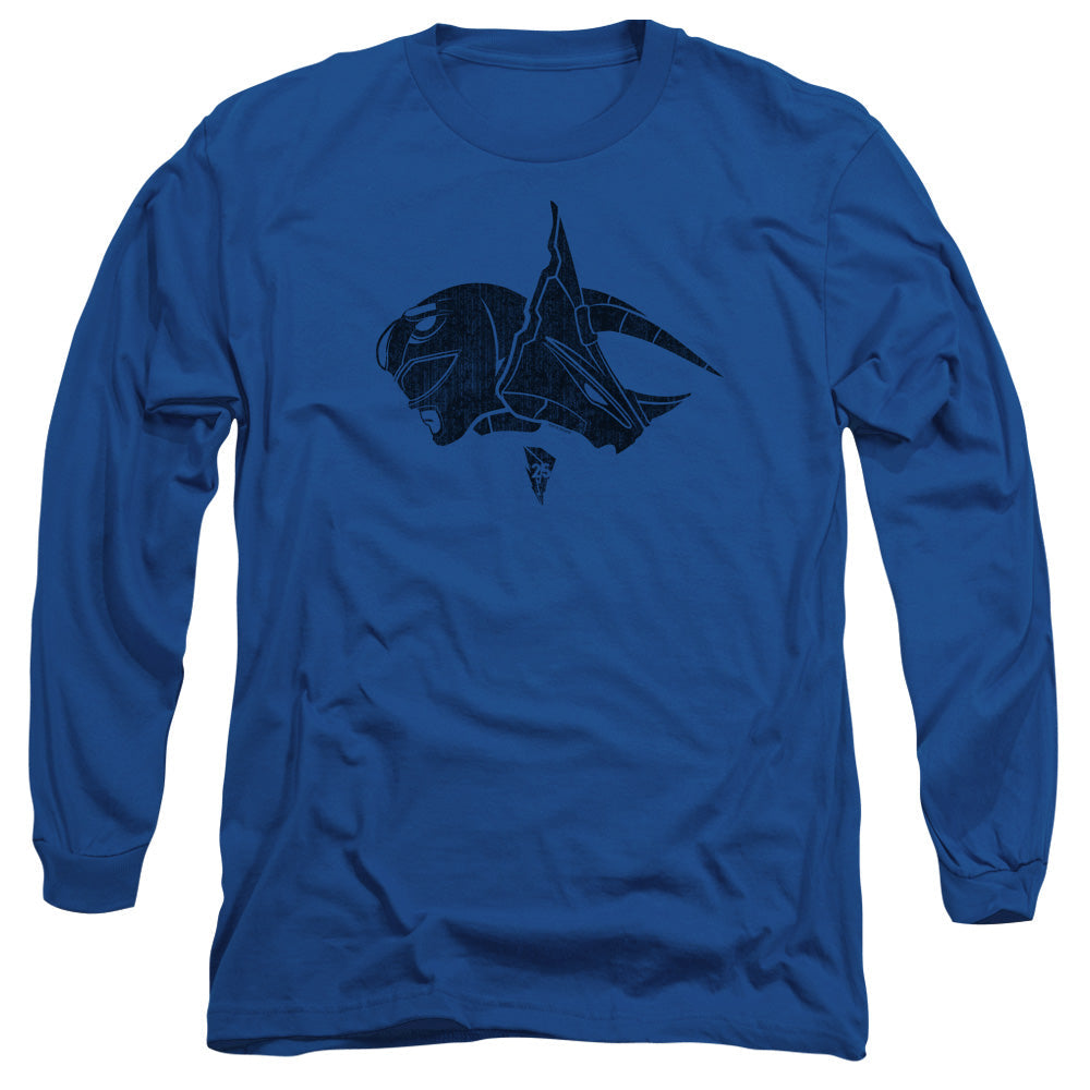 Power Rangers Blue Mens Long Sleeve Shirt Royal Blue