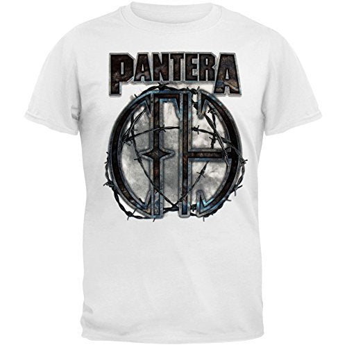 Pantera Men'S Pantara 81 T-Shirt T-Shirt, White, Medium Mens T Shirt