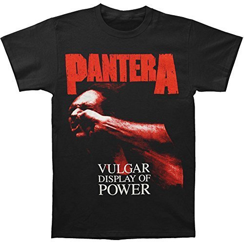 Pantera Pantera Red Vulgar Men'S T-Shirt, Black, Large Mens T Shirt