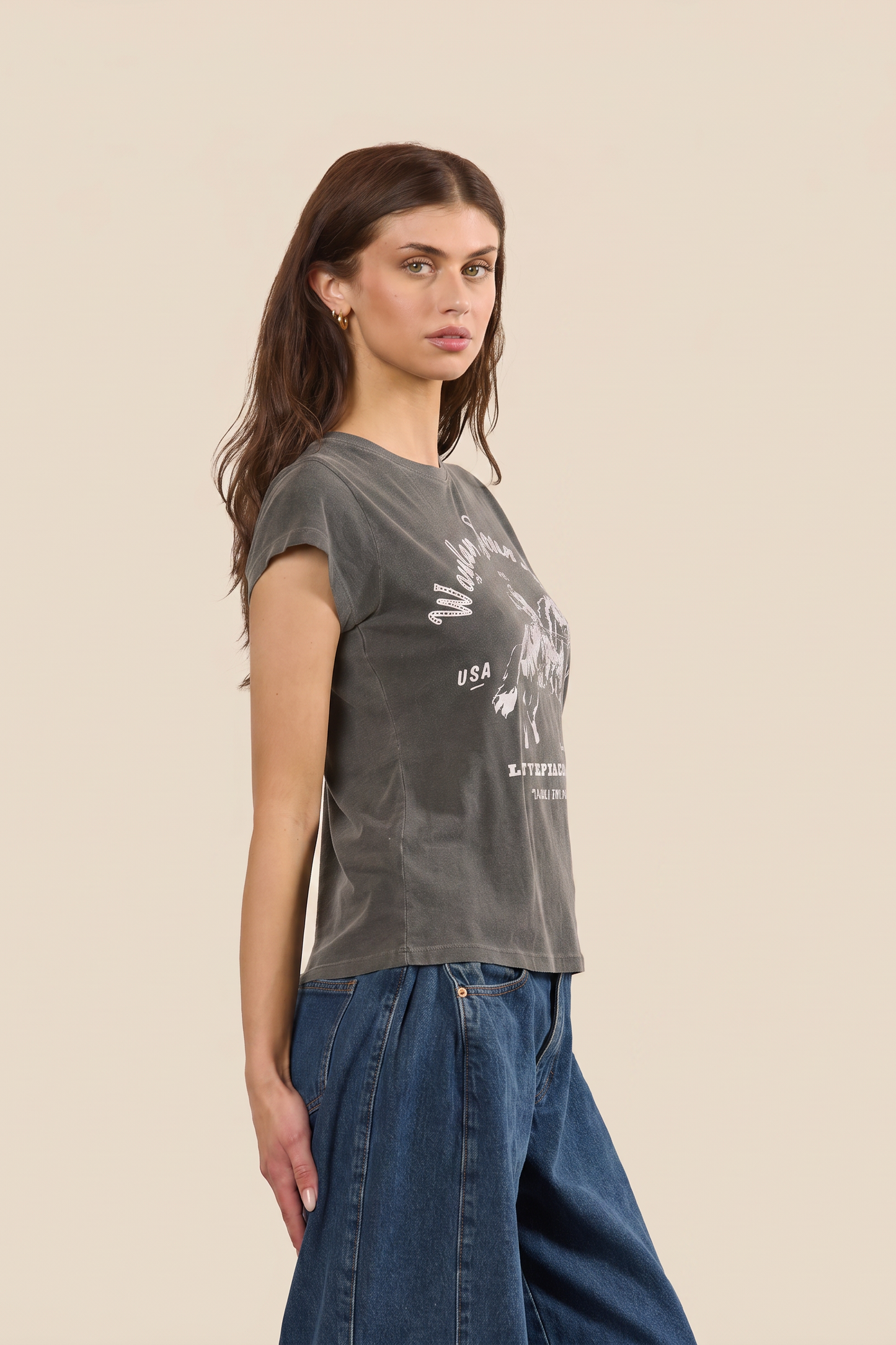 Waylon Jennings Fitted Baby Tee Womens T Shirt Vintage Black